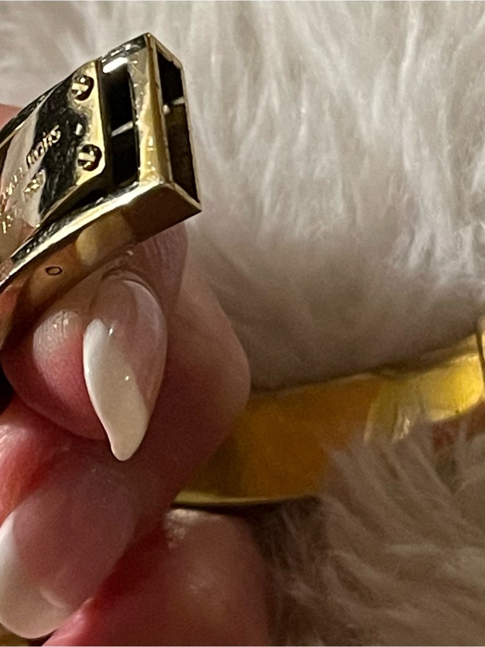 Michael Kors Gold-Tone Bangle Bracelet - Picture 7 of 11
